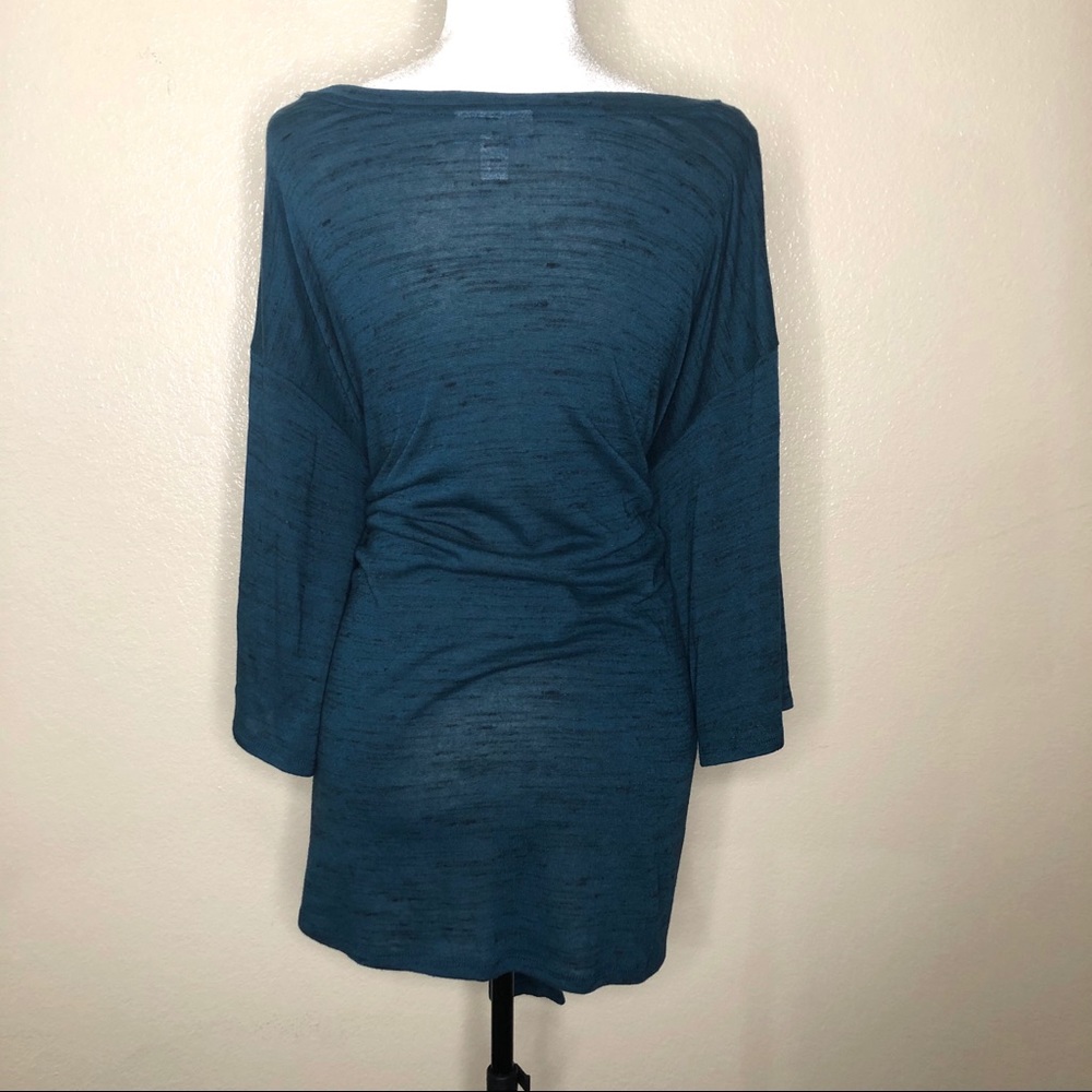 Motherhood Nursing Tunic Top Teal Blue Size L - Picture 3 of 7